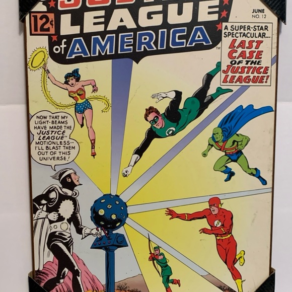 DC Comics Justice League of America Wood Plaque MDF Wall Art - Picture 3 of 10